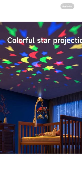 Carrusel cuna para bebes con musica y luces