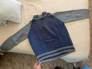 Massimo Dutti abrigo jersey cuello alto lana