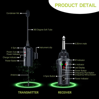 Micrófono inalámbrico para flauta ACEMIC