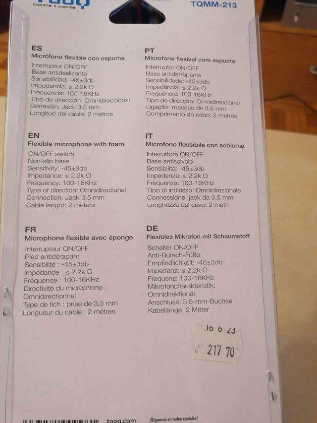 Micrófono para ordenador