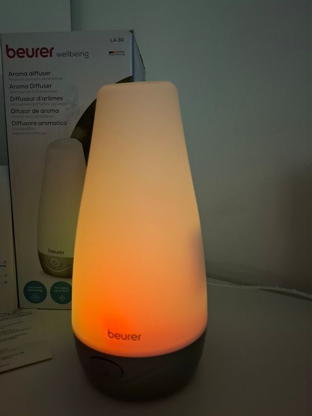 DIFUSOR DE AROMA CON LUZ + 5 AROMAS GRATIS