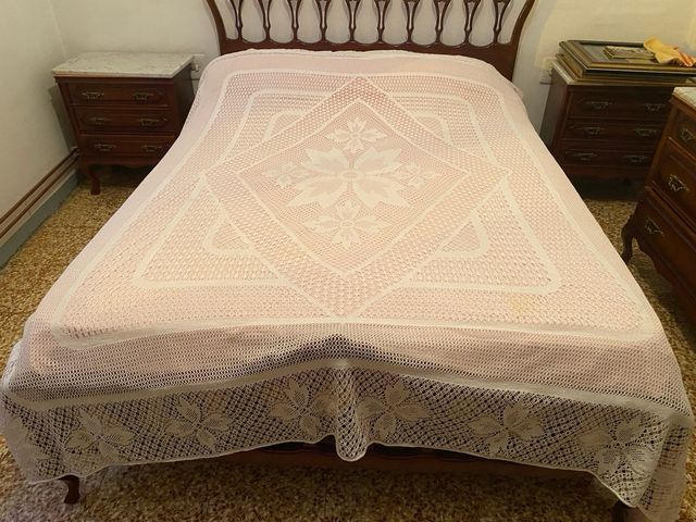 Colcha  matrimonio de ganchillo