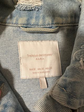 Cazadora vaquera Zara t. M
