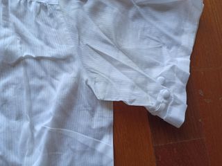 Camisa blanca con rayas tramadas GAP t. 36