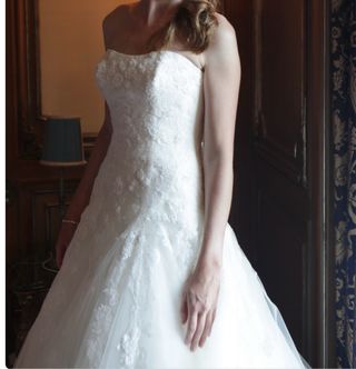 Vestido de novia impecable y salido de tintoreria