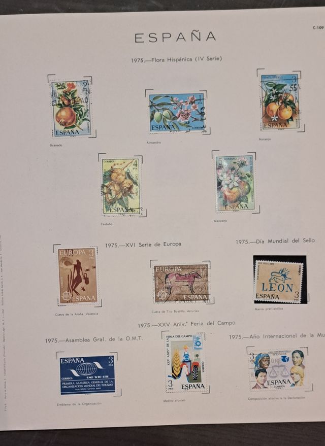 FRANCOBOLLI DELLA SPAGNA 1975/1976