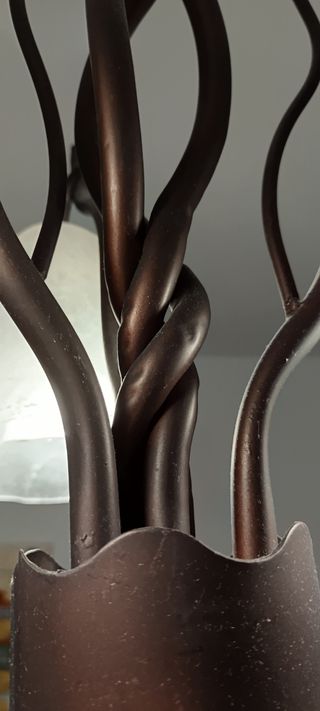 Lámpara forja 3 luces (2) y 5 luces (1)