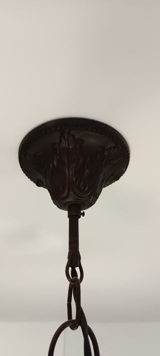 Lámpara forja 3 luces (2) y 5 luces (1)