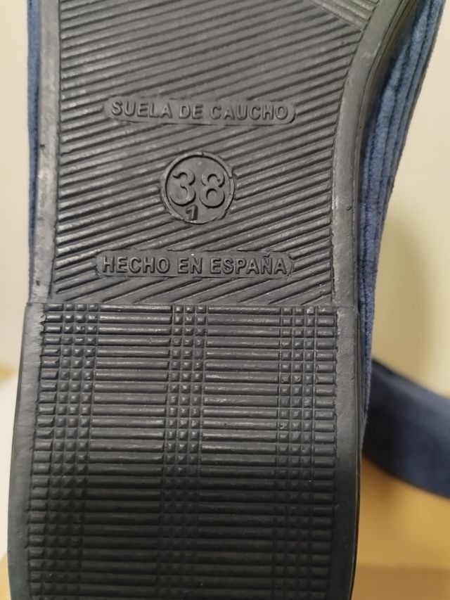 Pantuflas número 38 del corte ingles