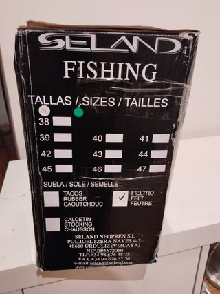 Vadeador NUEVO Seland Fishing Avafield