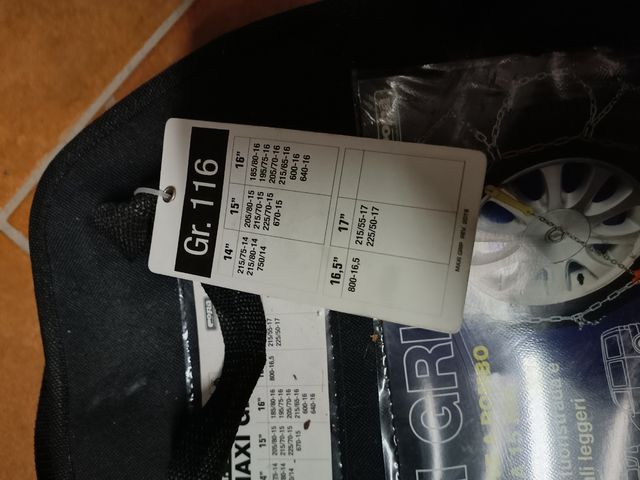 Catene da neve 15mm NUOVE 