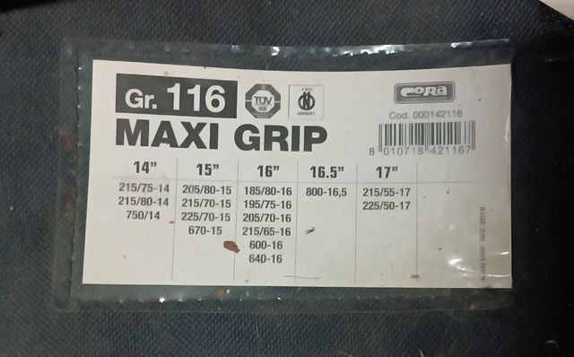 Catene da neve 15mm NUOVE 