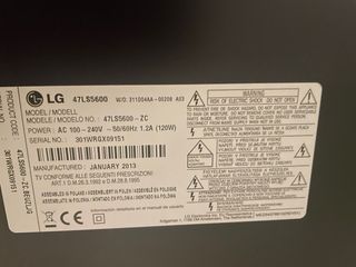 TV LG 47 pulgadas
