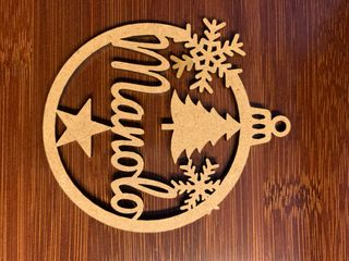 Pack 100 Bolas Navidad en madera MDF