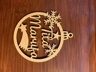 Pack 100 Bolas Navidad en madera MDF