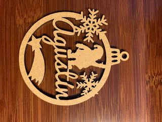 Pack 100 Bolas Navidad en madera MDF