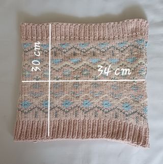 Bufanda circular braga.