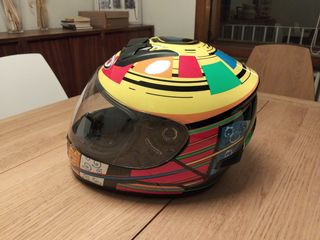 Casco moto niño