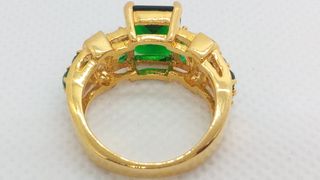 Anillo Glam Emerald – Talla 7 USA
