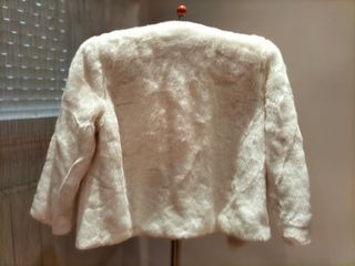 Chaqueta pelo blanco roto