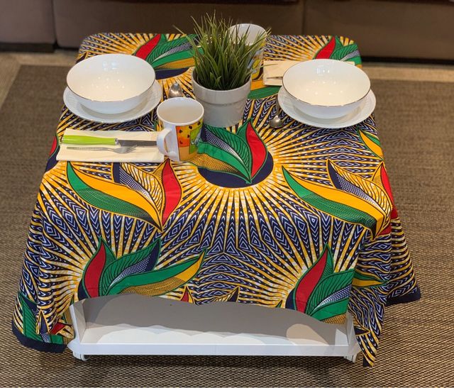 Mantel mesa toques etnicos