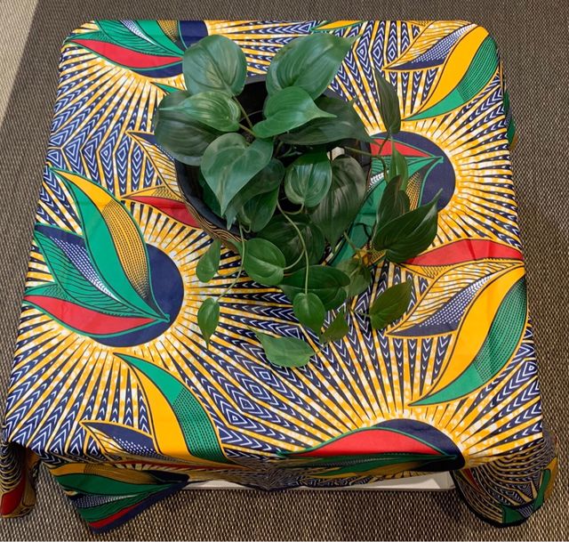 Mantel mesa toques etnicos