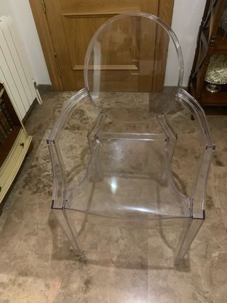 Silla/sillón autentica Kartell. Transparente