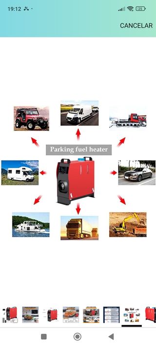 Calentador aire coche caravana diésel nuevo