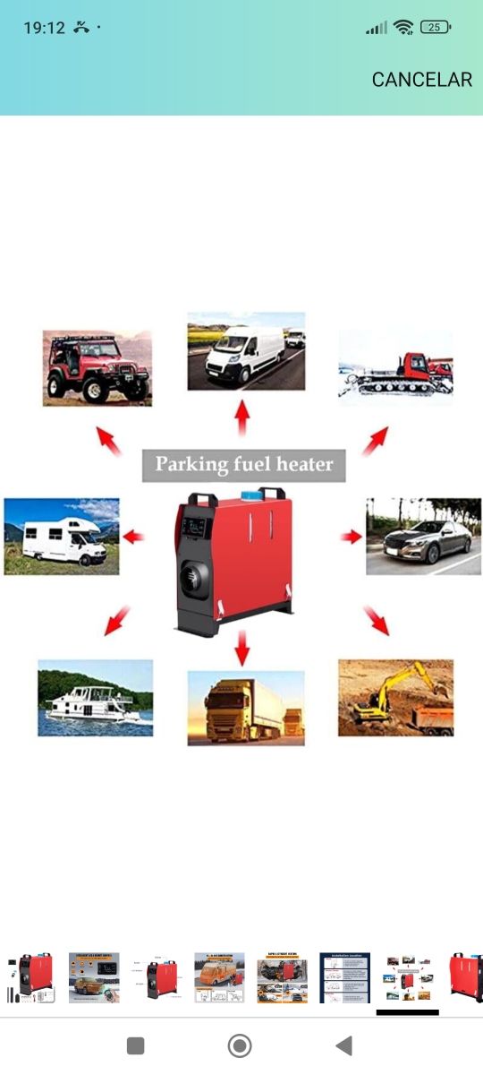 Calentador aire coche caravana diésel nuevo