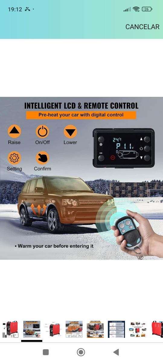 Calentador aire coche caravana diésel nuevo