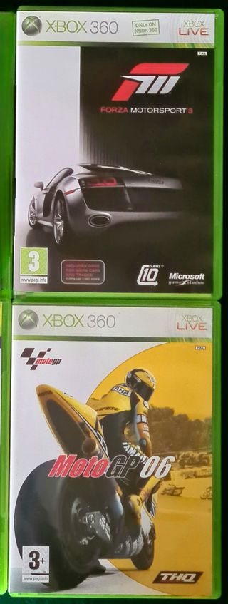 PACK FORZA MOTORSPORT Y MOTO GP XBOX 360