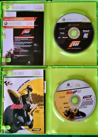 PACK FORZA MOTORSPORT Y MOTO GP XBOX 360