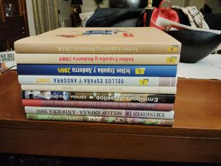 Libros sellos España Andorra. 6 libros.