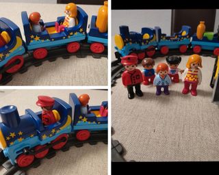 Tren de Playmobil con muñecos