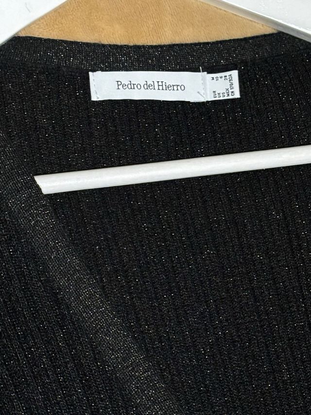 Vestido negro con Lurex Pesro del Hierro talla M