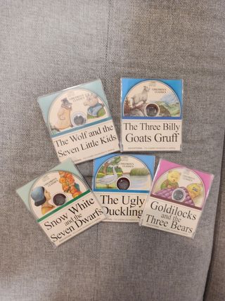 Lote 5 CDs cuentos en inglés