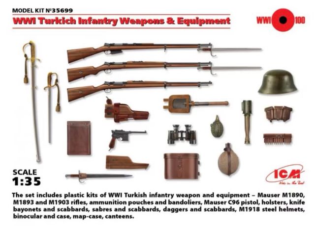 WWI Turkish Infantry Weapons & Equipment ICM
