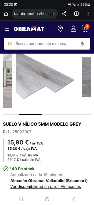 Suelo vinilico spc 5mm