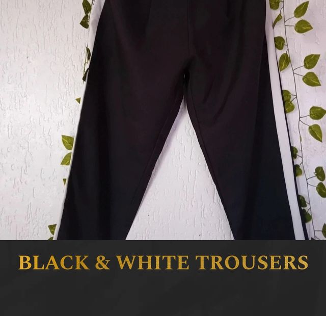 Pantalón Blanco y negro