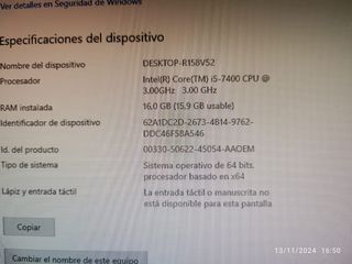 PC Dell Vostro Intel i5-7400, 16GB RAM, 480GB SSD