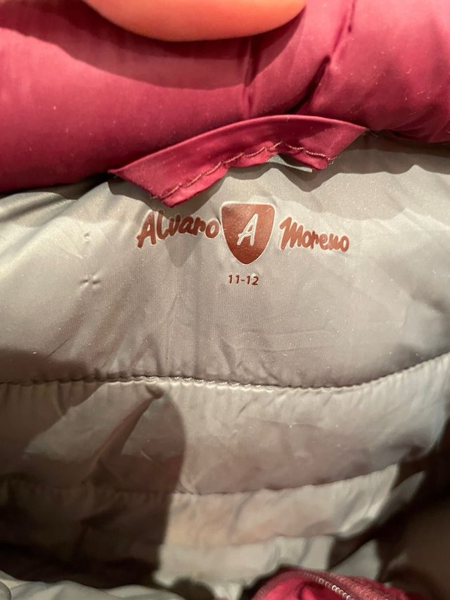 Chaleco granate niño. Talla 10-12