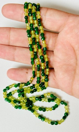 Collar doble Agata y peridoto oro goldfilled 18KT