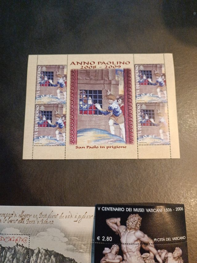 lotto francobolli nuovi città del Vaticano e San 