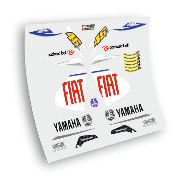 Adhesivos compatibles Yamaha Aerox Rossi Fiat 2010