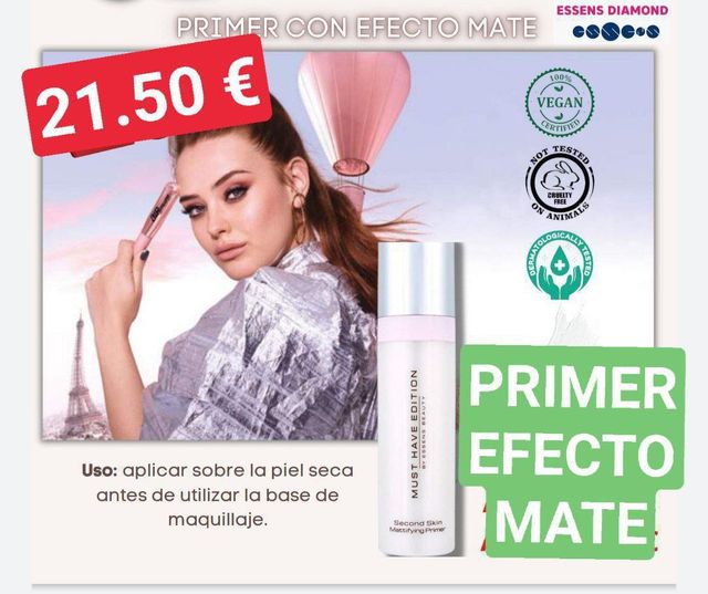 Primer con efecto mate