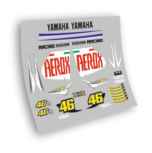 Adhesivos compatibles Yamaha Aerox Rossi 2007
