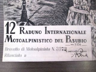 Brevetto di Motoalpinista 12 RADUNO INTERNAZIONALE