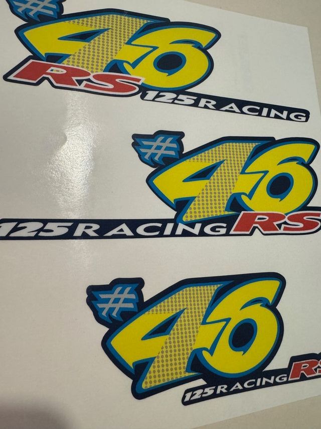 Adhesivo 46 racing Aprilia RS 125 Rosso