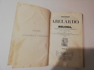 Libro Cartas de Abelardo y Heloisa 1839