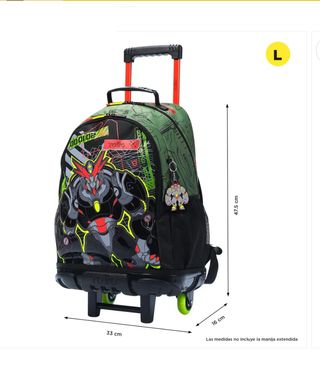 Mochila Totto c/ rodas L 8-10 ARGON 5D7